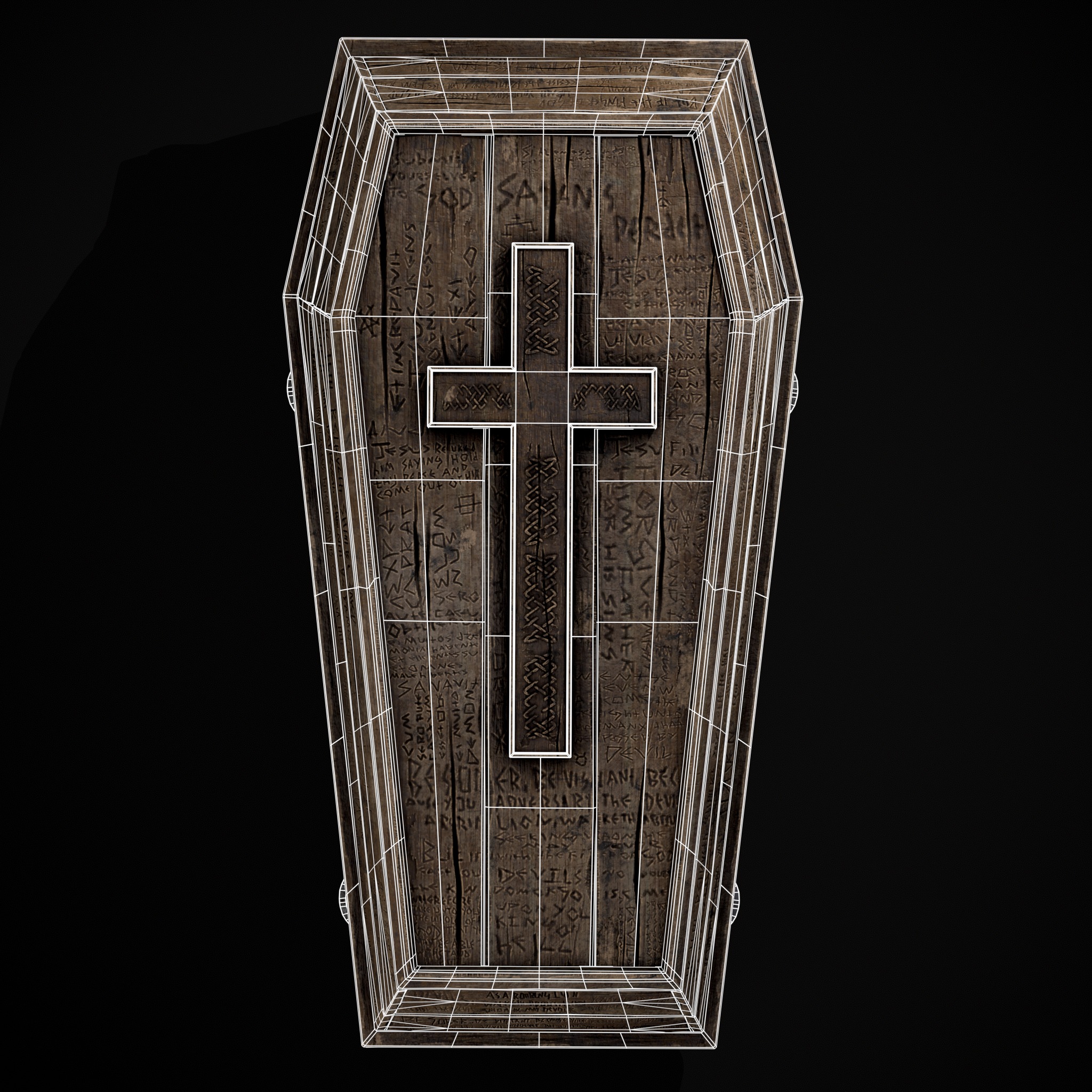 Coffin of the Damned Low-poly 3D model_8