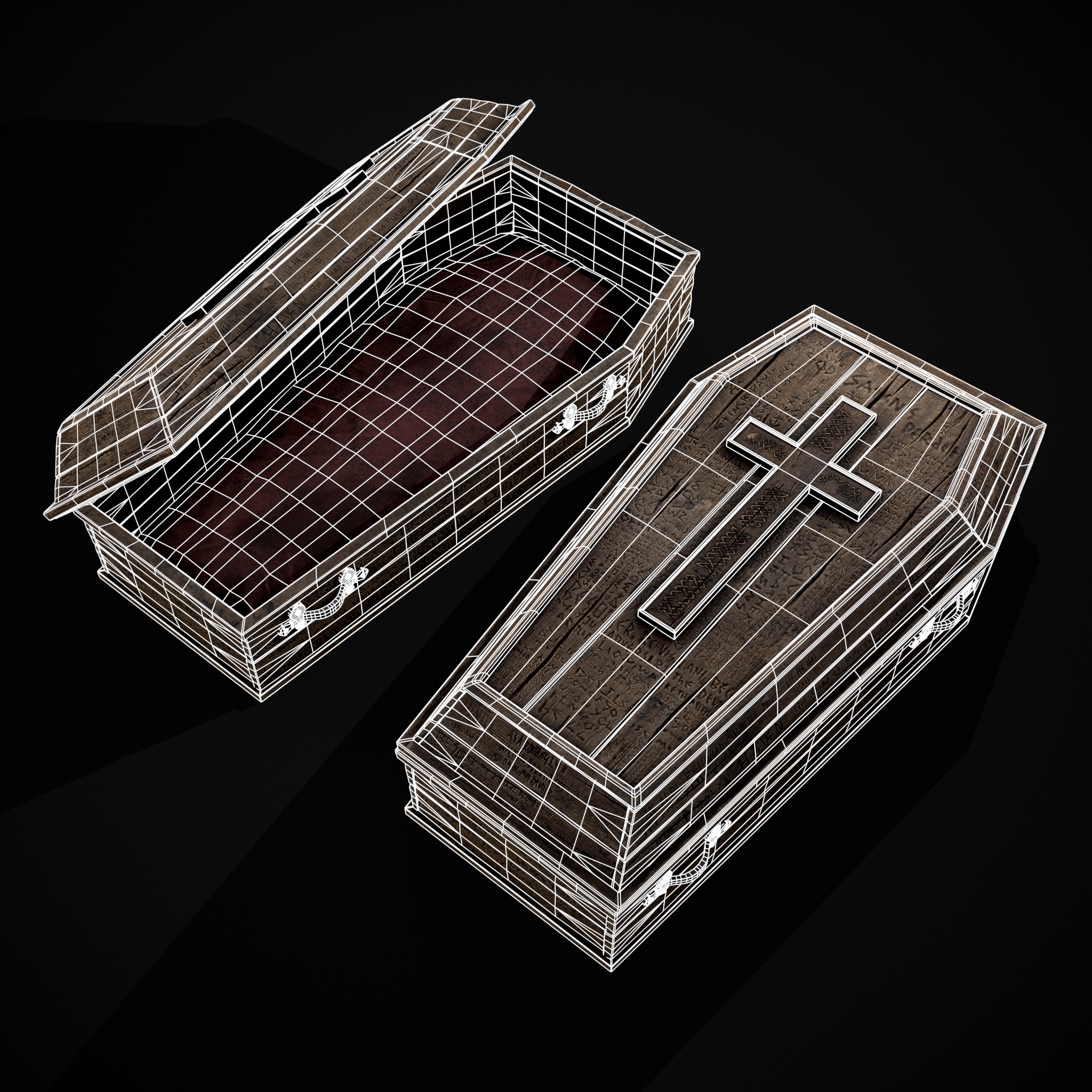 Coffin of the Damned Low-poly 3D model_2