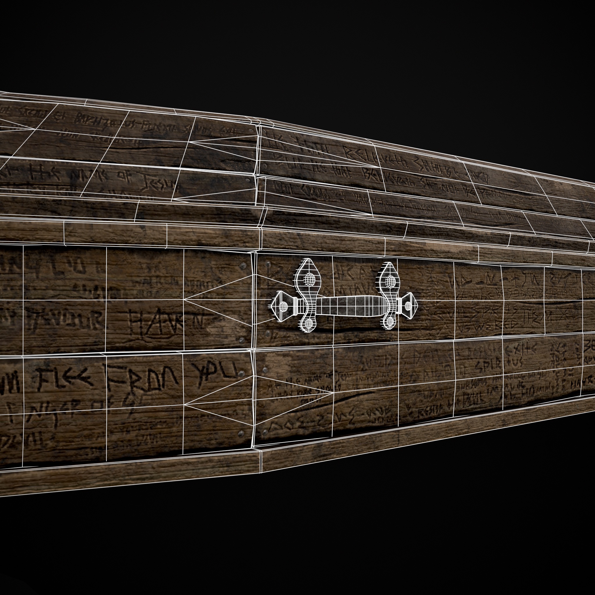 Coffin of the Damned Low-poly 3D model_12