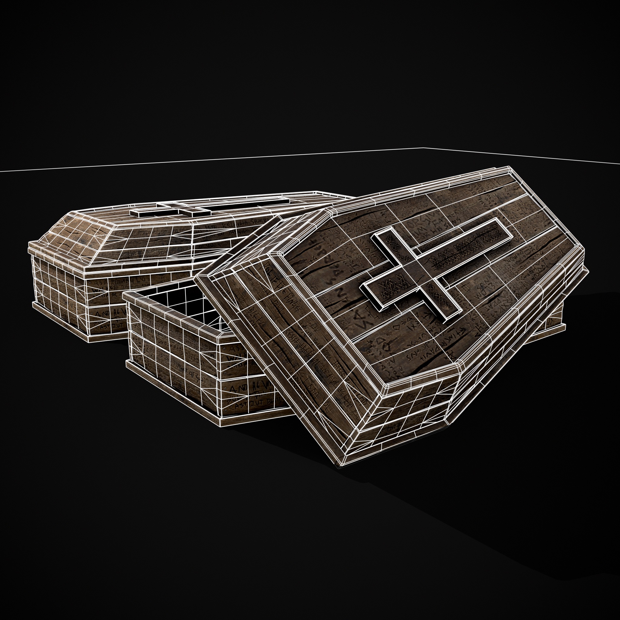 Coffin of the Damned Low-poly 3D model_4