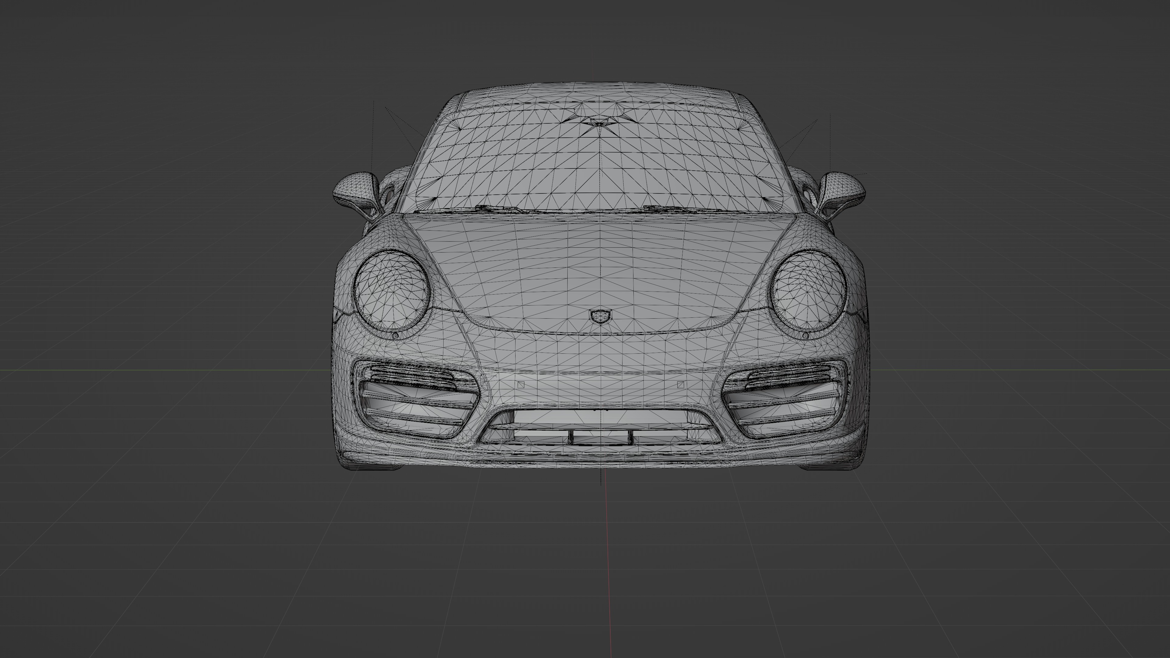 Porsche 911 Turbo S Drag Racing 3D Model 3D model_13