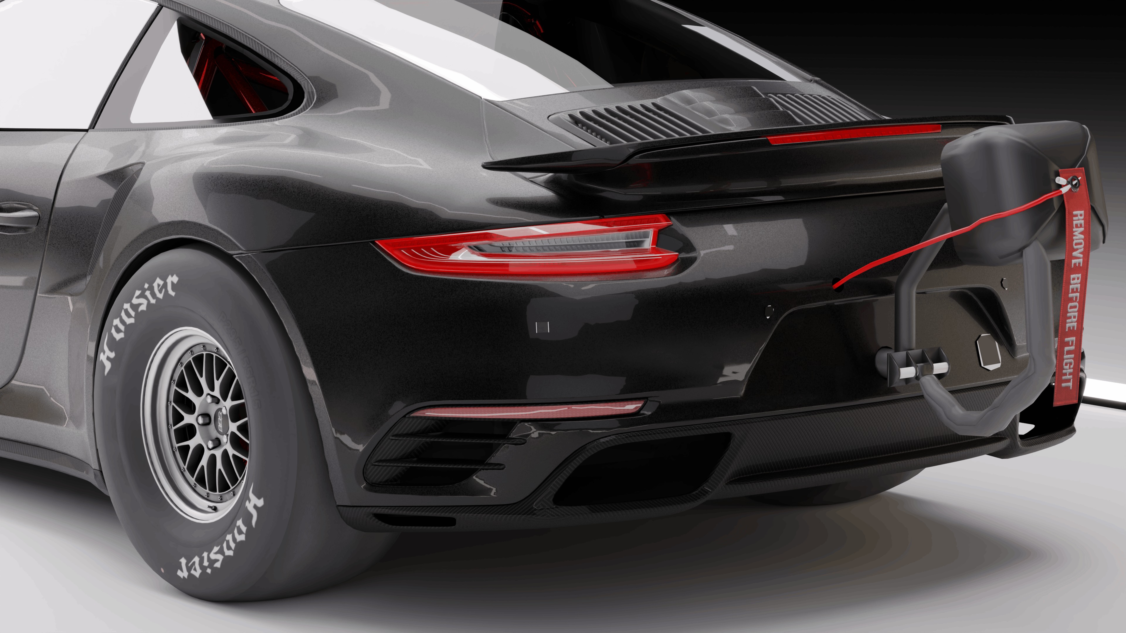 Porsche 911 Turbo S Drag Racing 3D Model 3D model_11