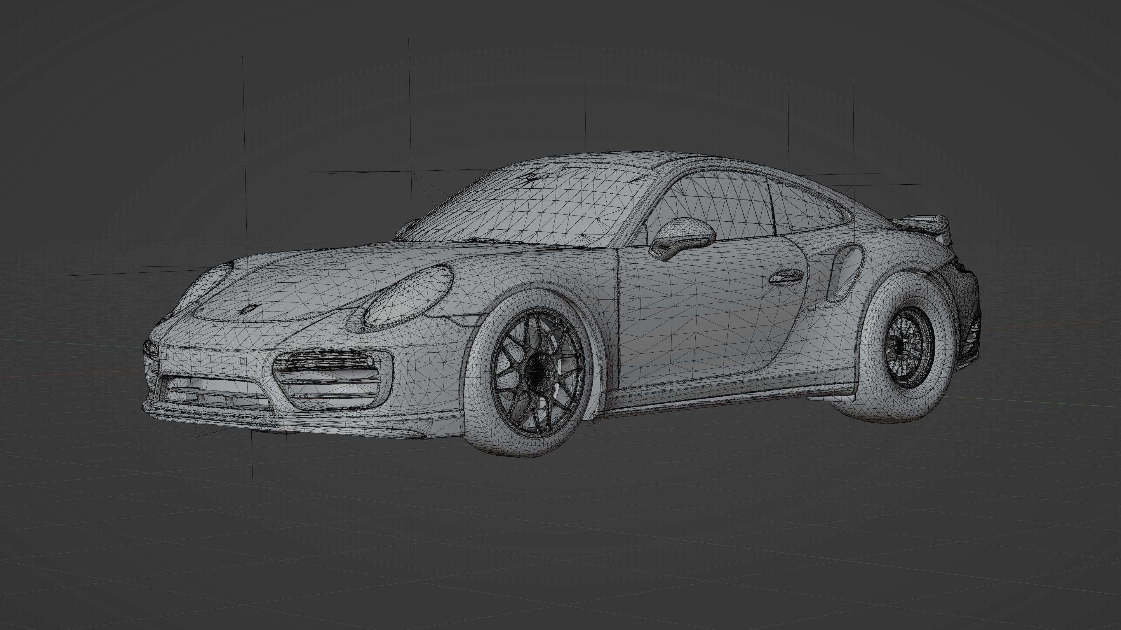 Porsche 911 Turbo S Drag Racing 3D Model 3D model_22