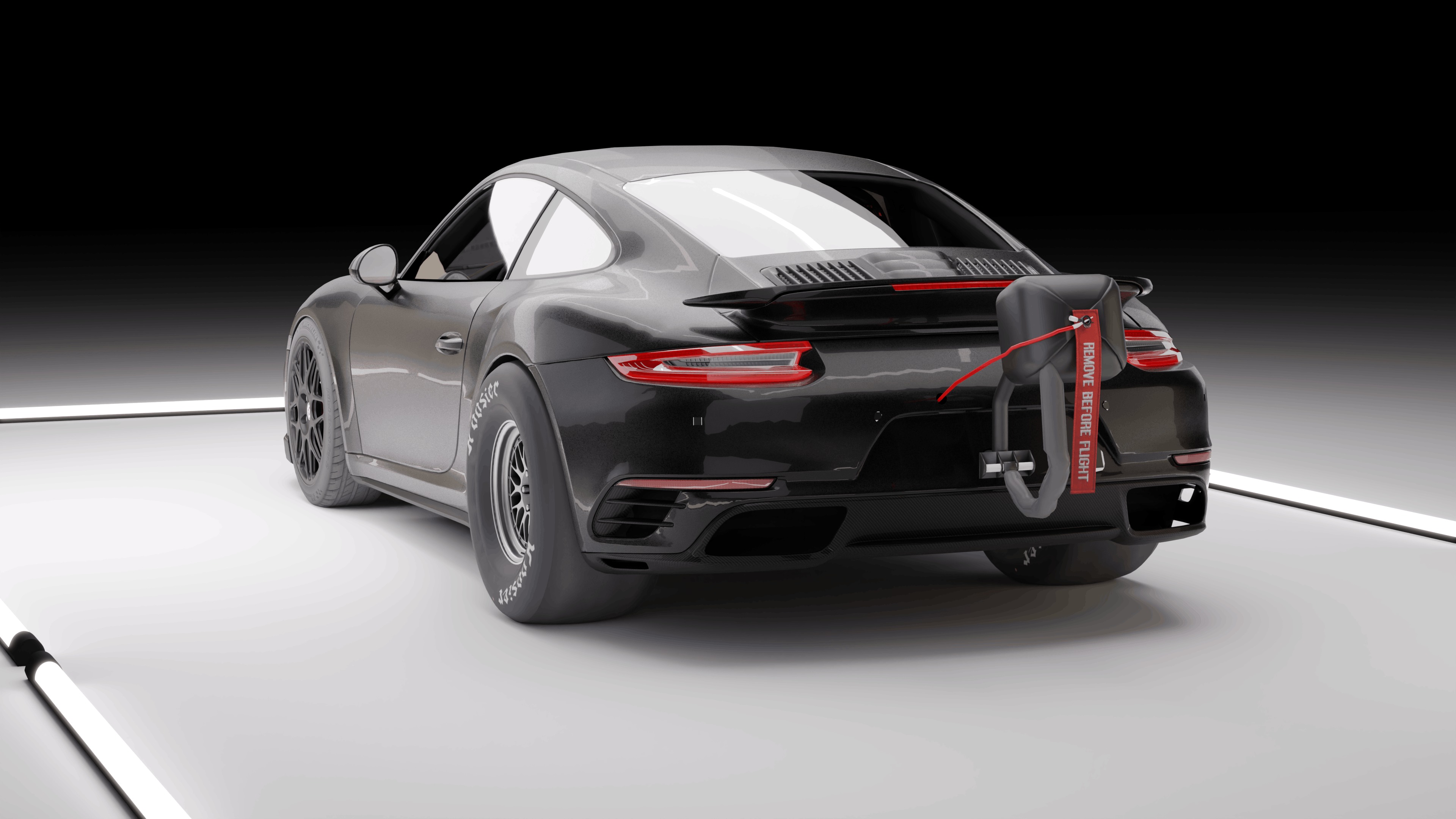 Porsche 911 Turbo S Drag Racing 3D Model 3D model_1