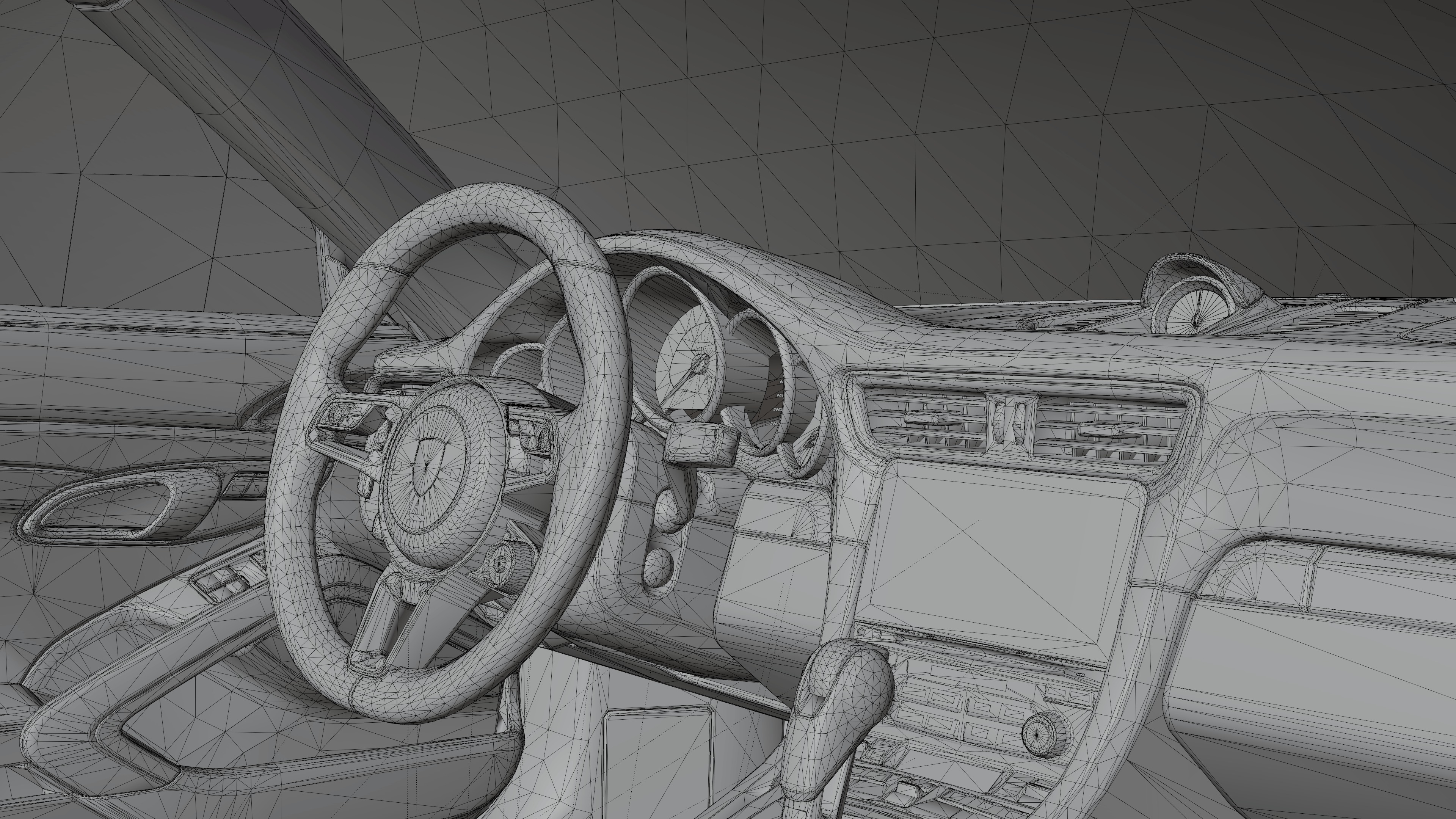 Porsche 911 Turbo S Drag Racing 3D Model 3D model_19