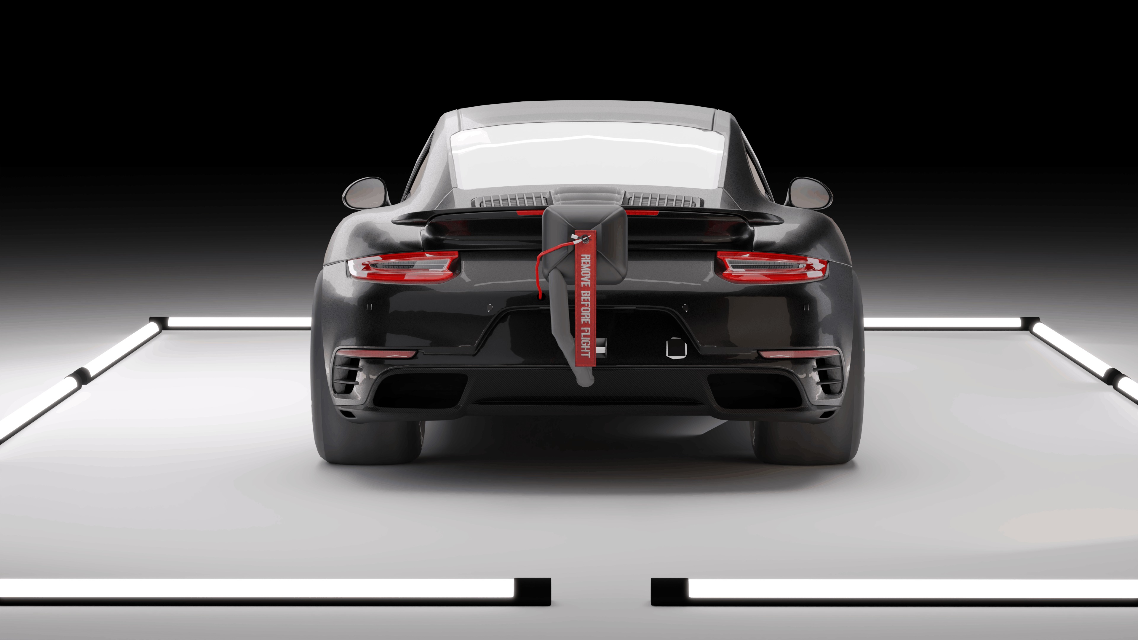 Porsche 911 Turbo S Drag Racing 3D Model 3D model_7