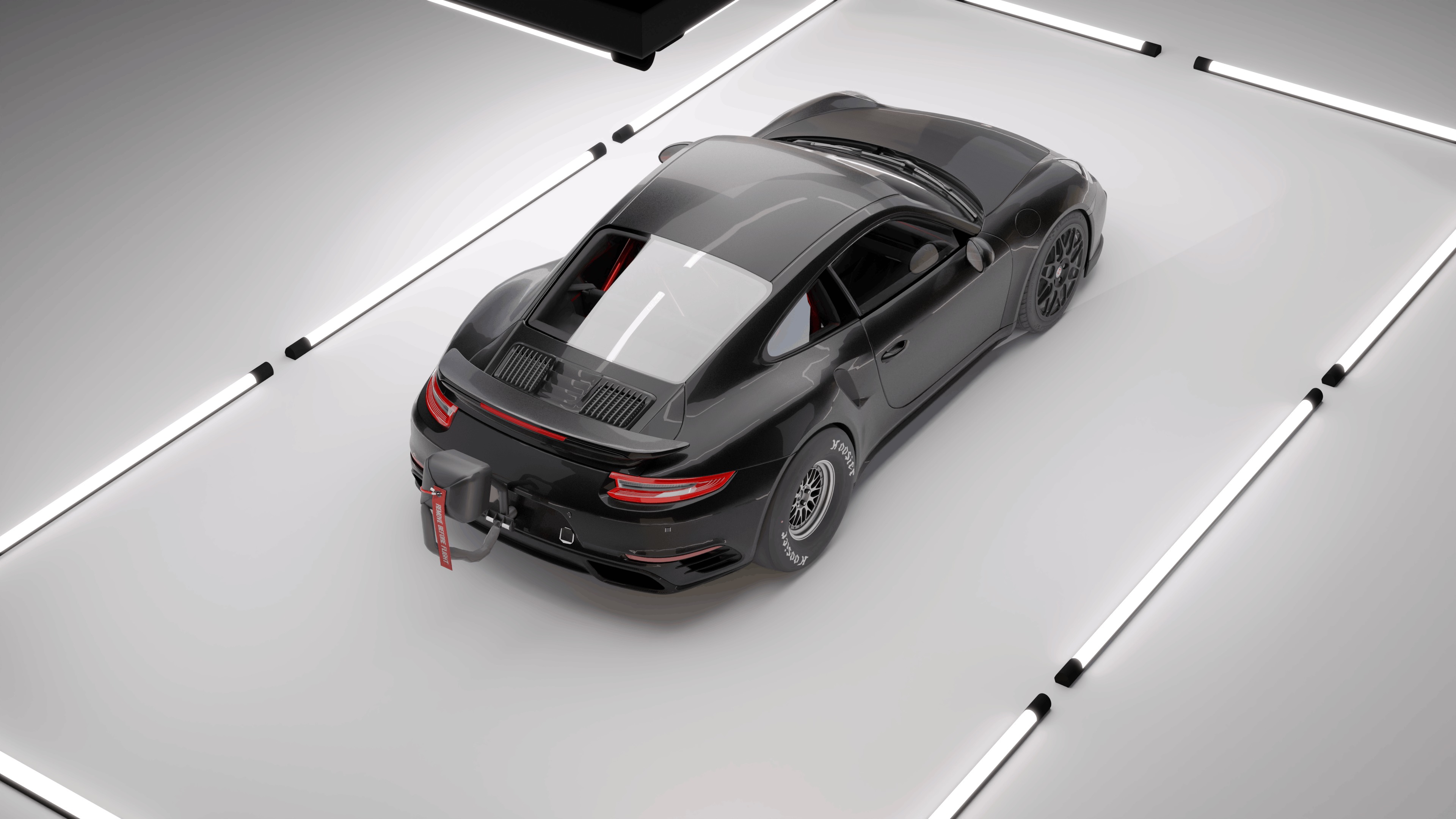 Porsche 911 Turbo S Drag Racing 3D Model 3D model_5