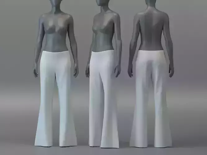 Pullup Flared Trousers