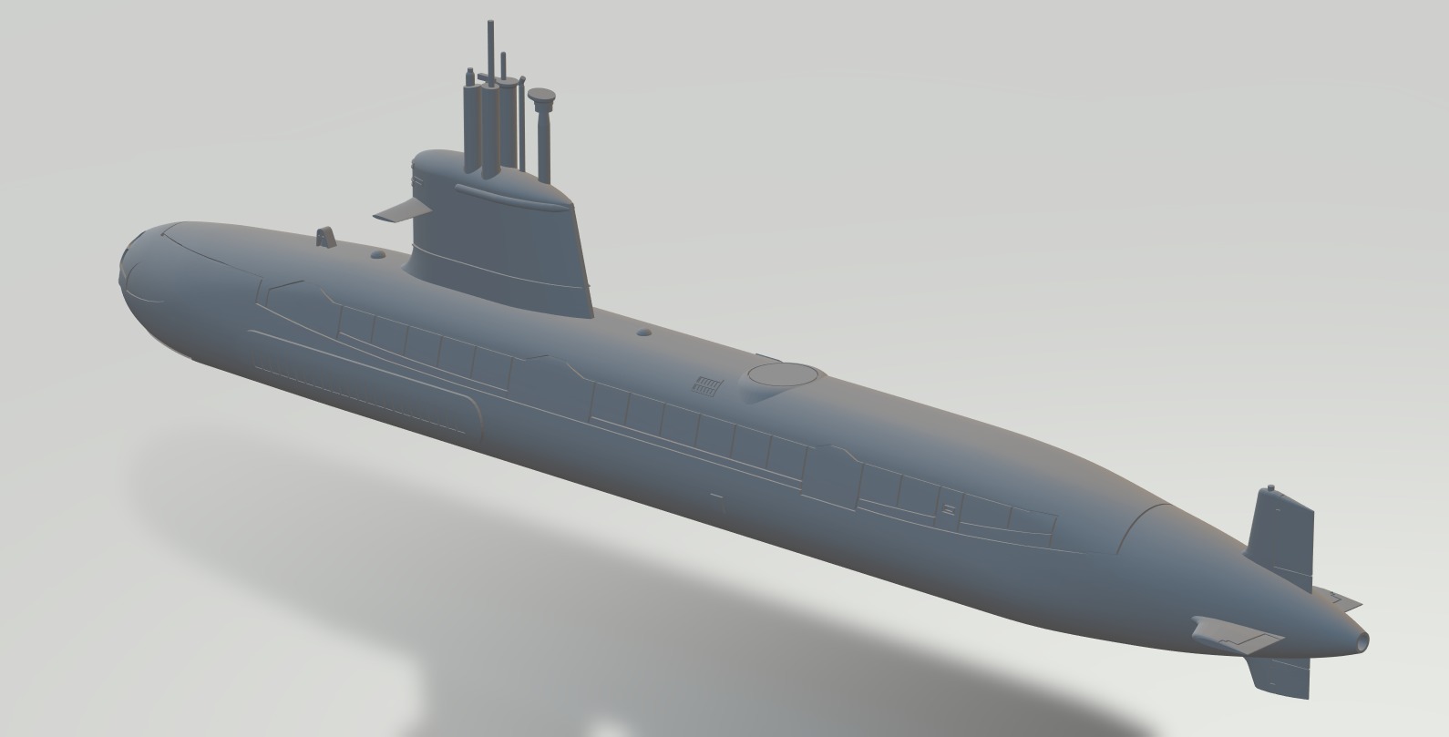 SCORPENE CLASS SUBMARINE SCALE MODEL 3D print model_1