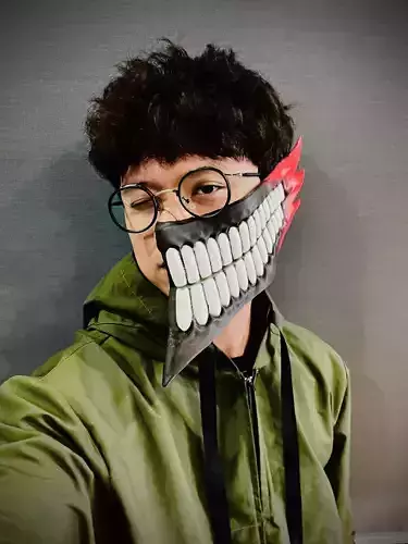 Okarun Destroyed Mask - Dandadan  Anime Cosplay 3D print model