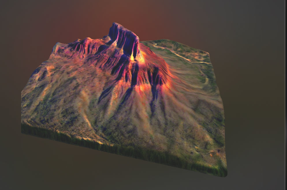 Arizona Mesa Mountain 3D print model_2