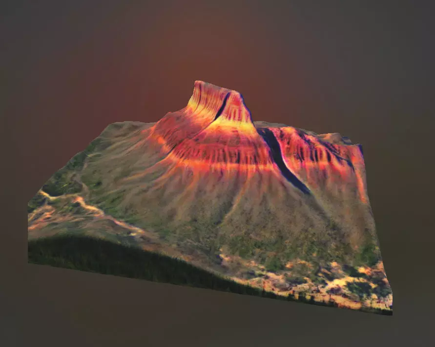 Arizona Mesa Mountain 3D print model_0