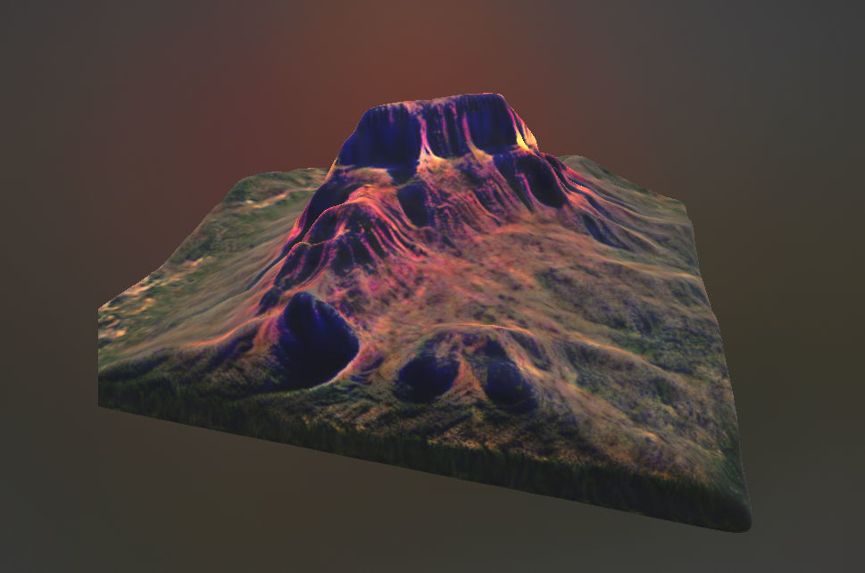 Arizona Mesa Mountain 3D print model_1