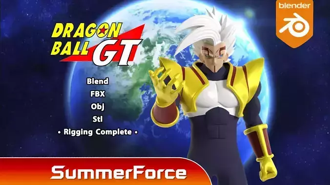 Super Baby Vegeta 2 - Dragonball GT 3D model