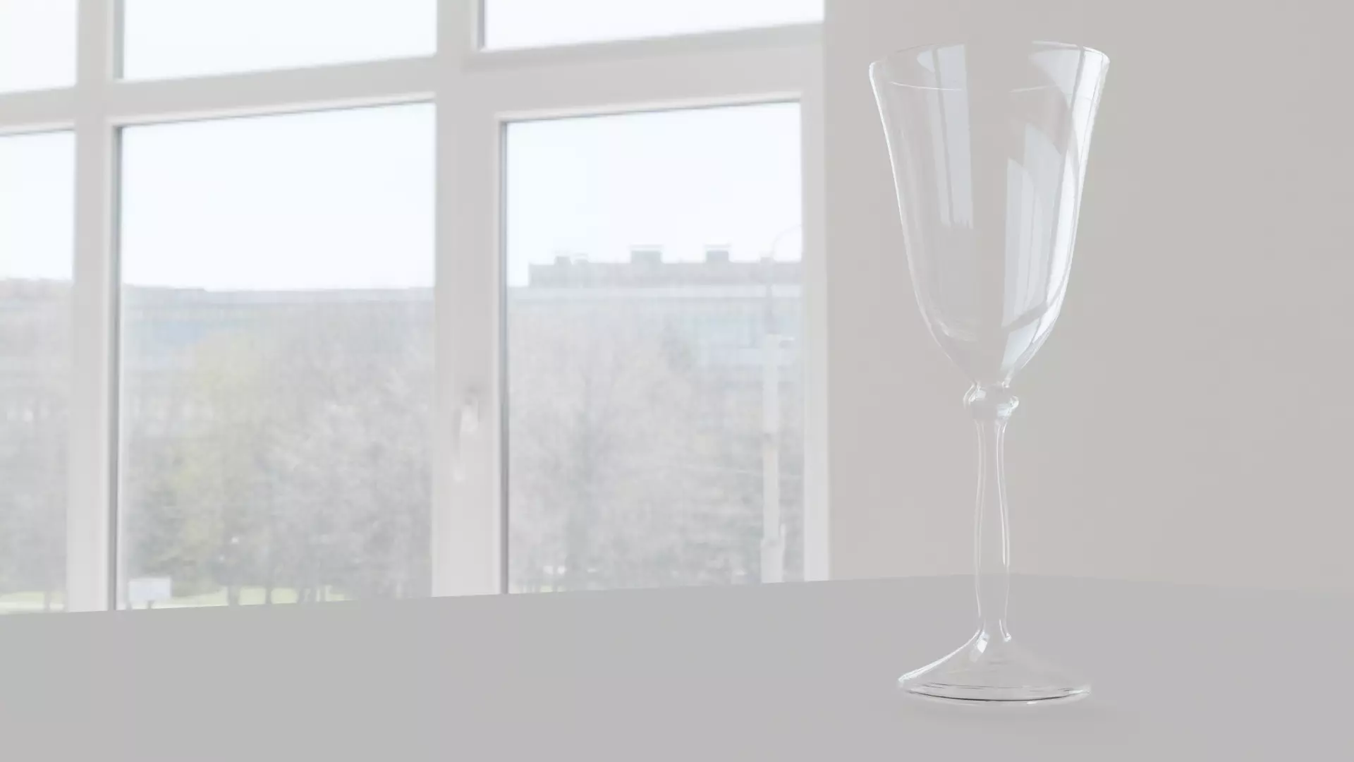 A glass wine Free 3D model
