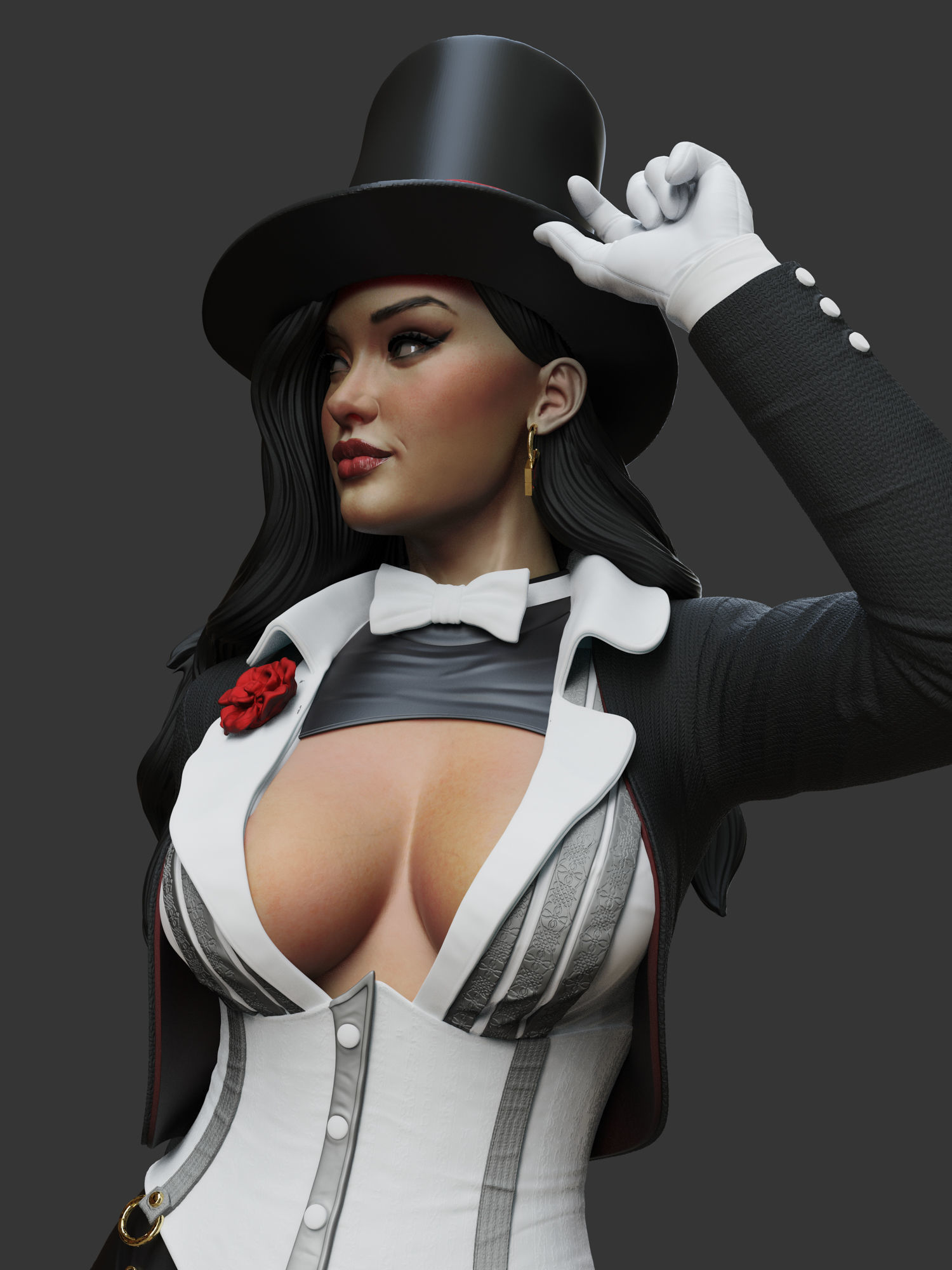 Zatanna 2 3D print model_4