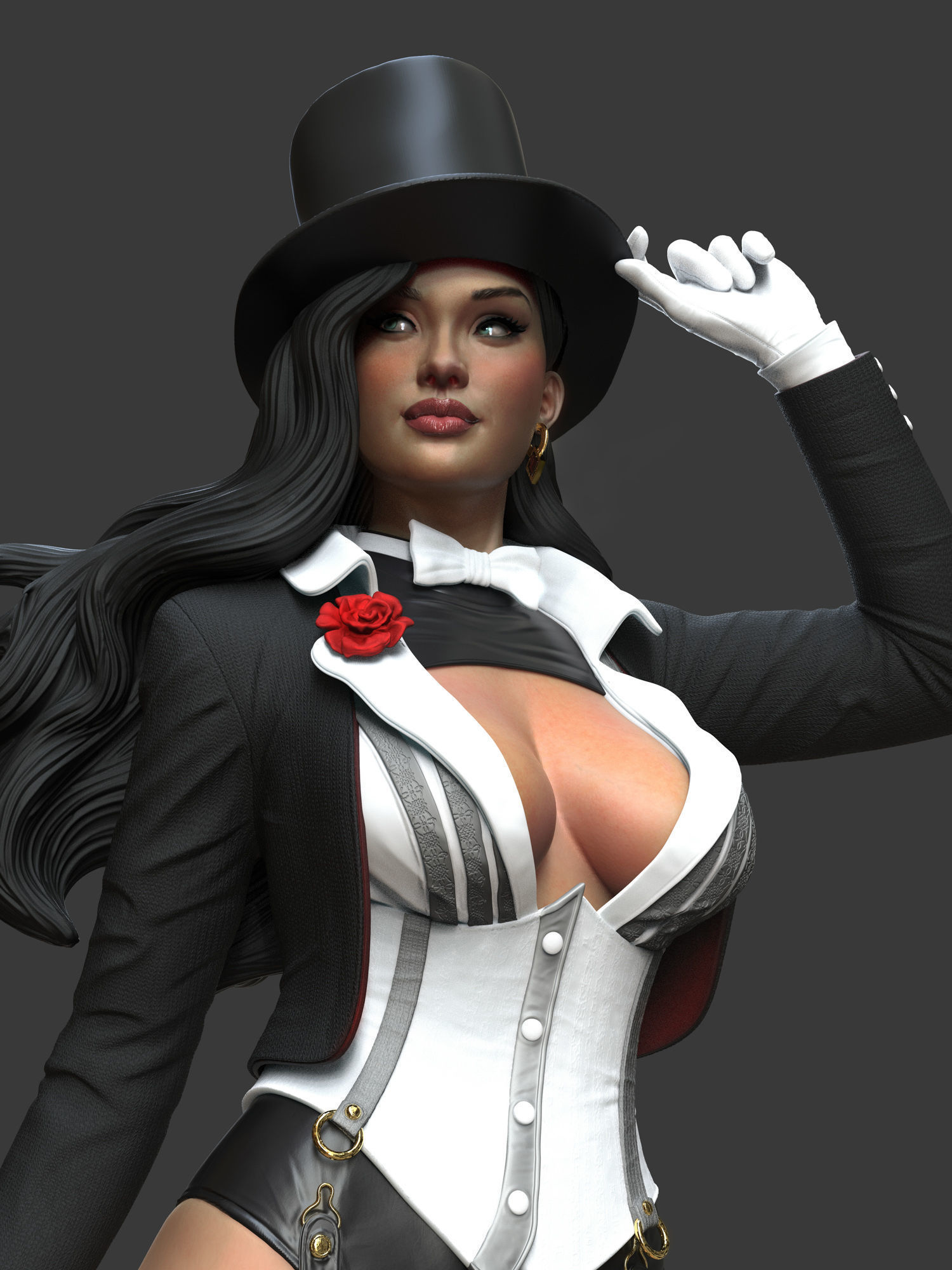Zatanna 2 3D print model_3