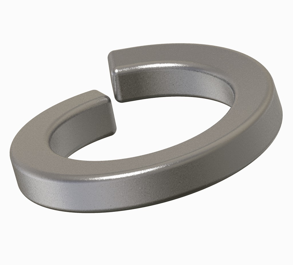 Steel Spring Washer 3D print model_1