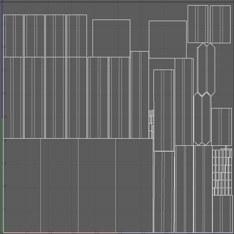 Wooden Box Low-poly 3D model_11