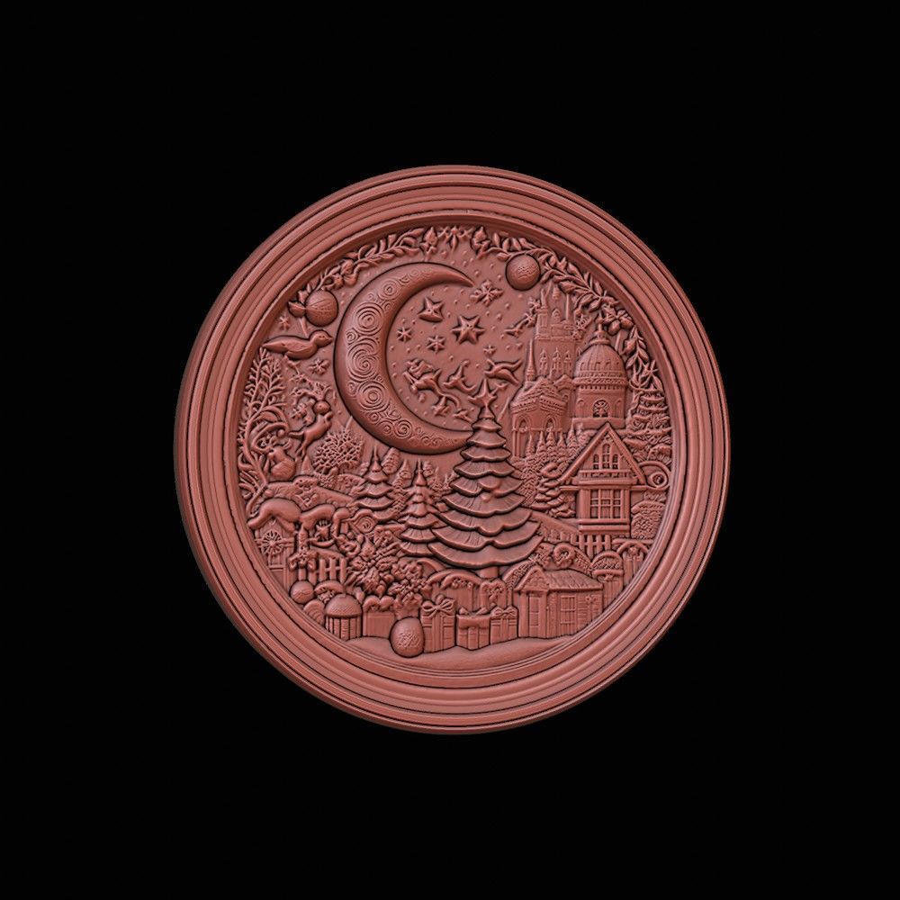 3d printable Christmas  for ornament 3D print model_1