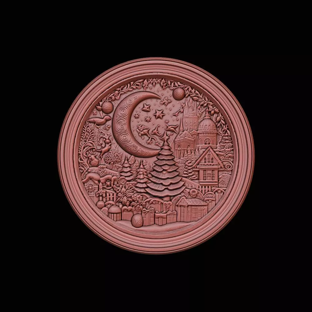 3d printable Christmas  for ornament 3D print model_0