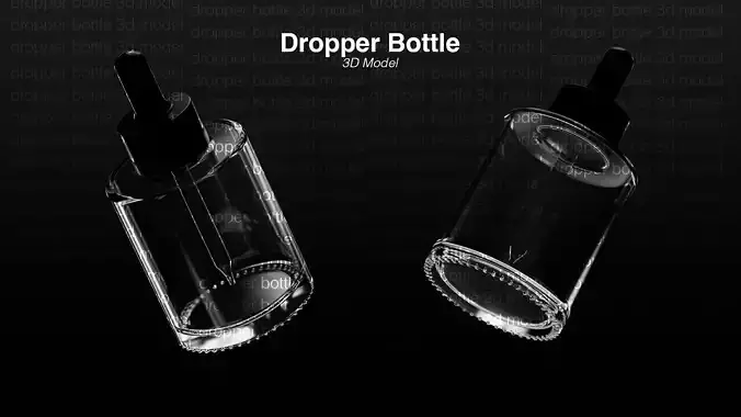Dropper Bottle - 3D Model OBJ
