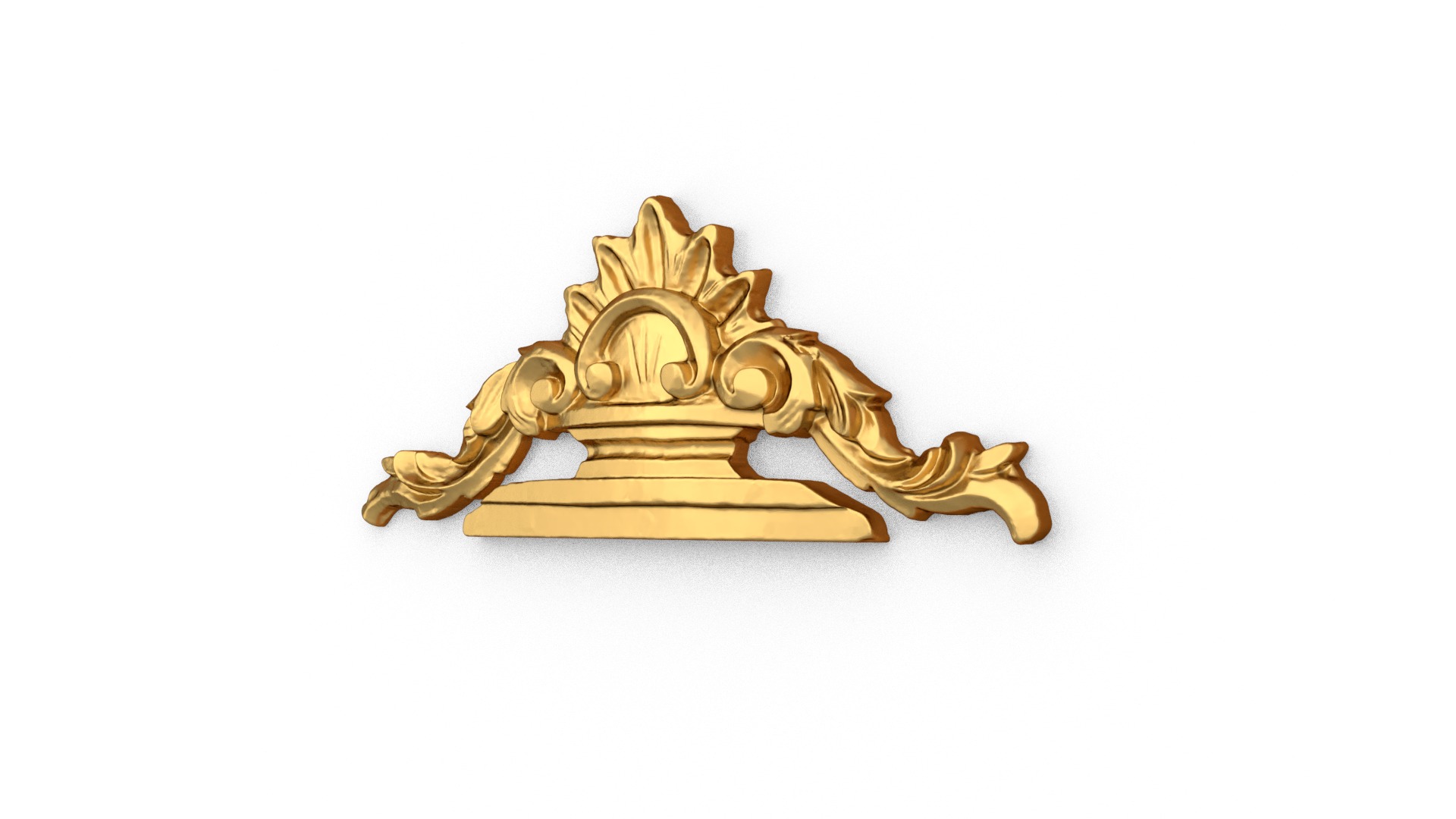 Classic decor ornament carved 22 3D model_1