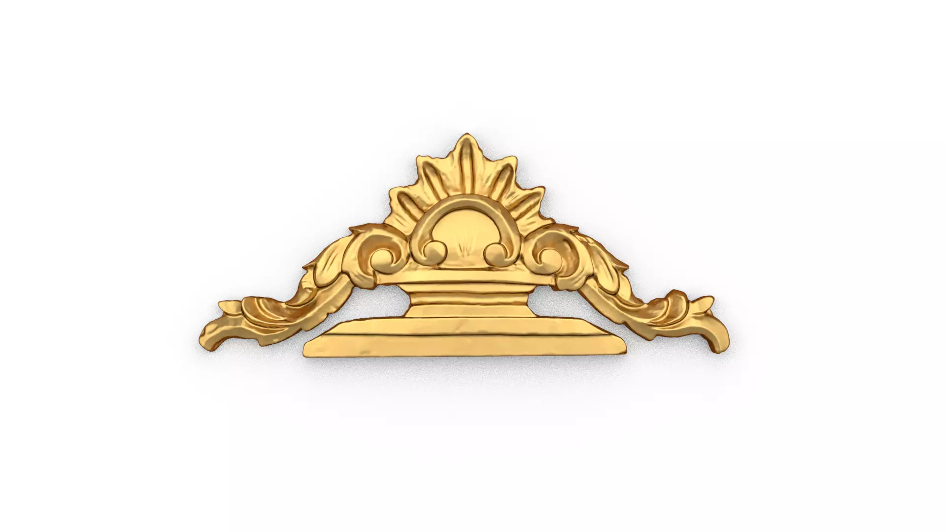 Classic decor ornament carved 22 3D model_0