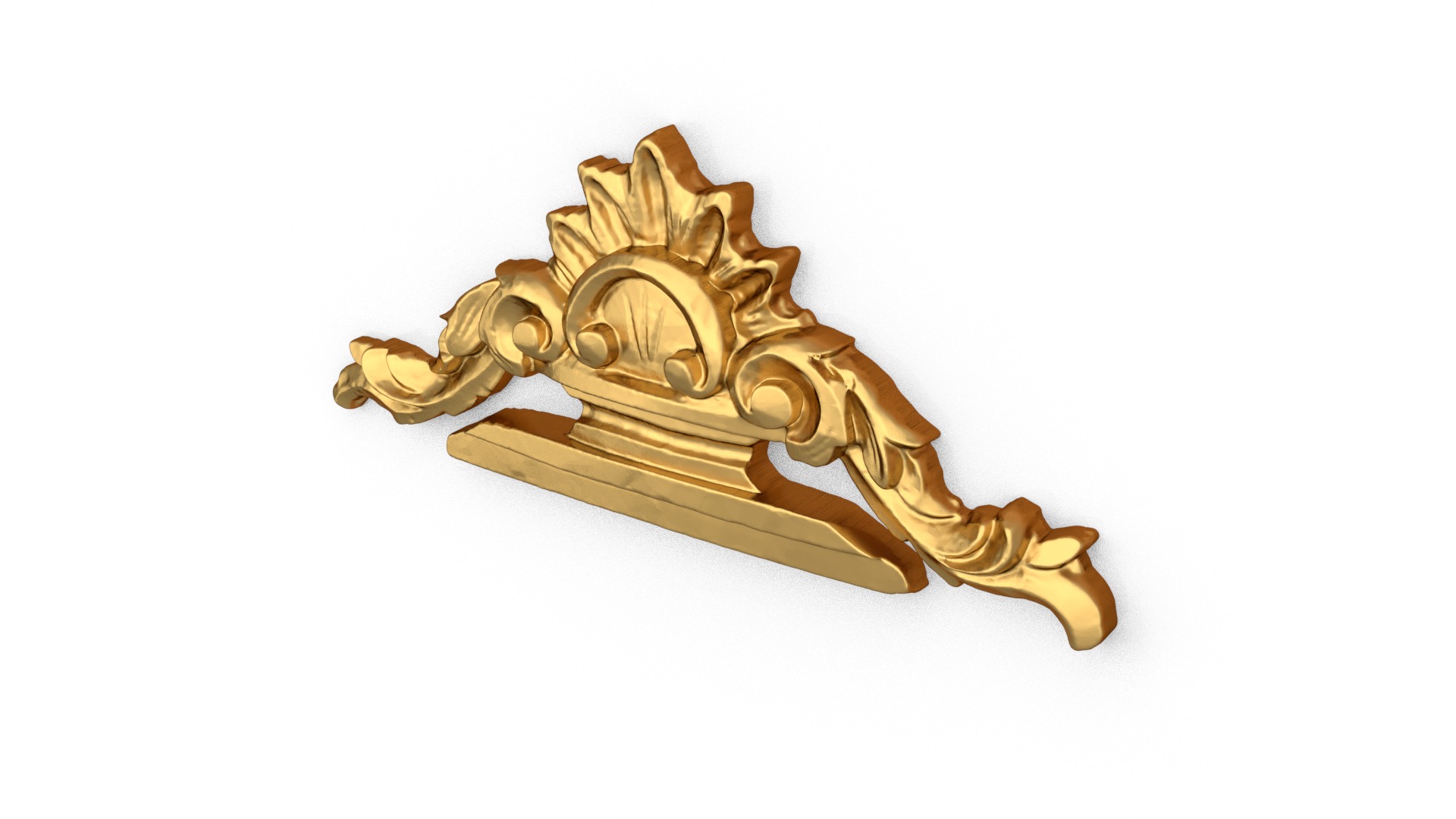 Classic decor ornament carved 22 3D model_3