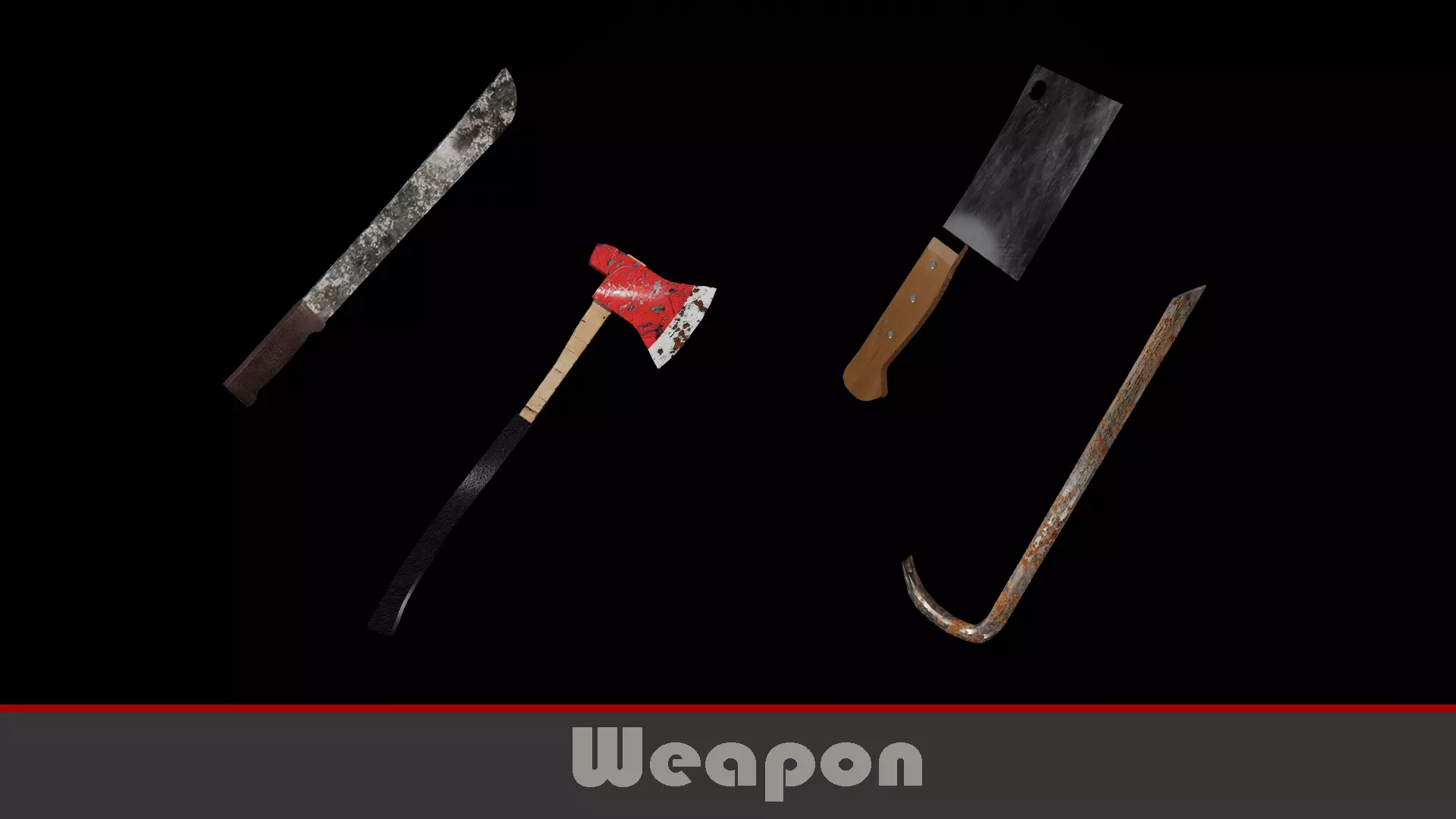 Free Weapons Low-poly 3D model_0