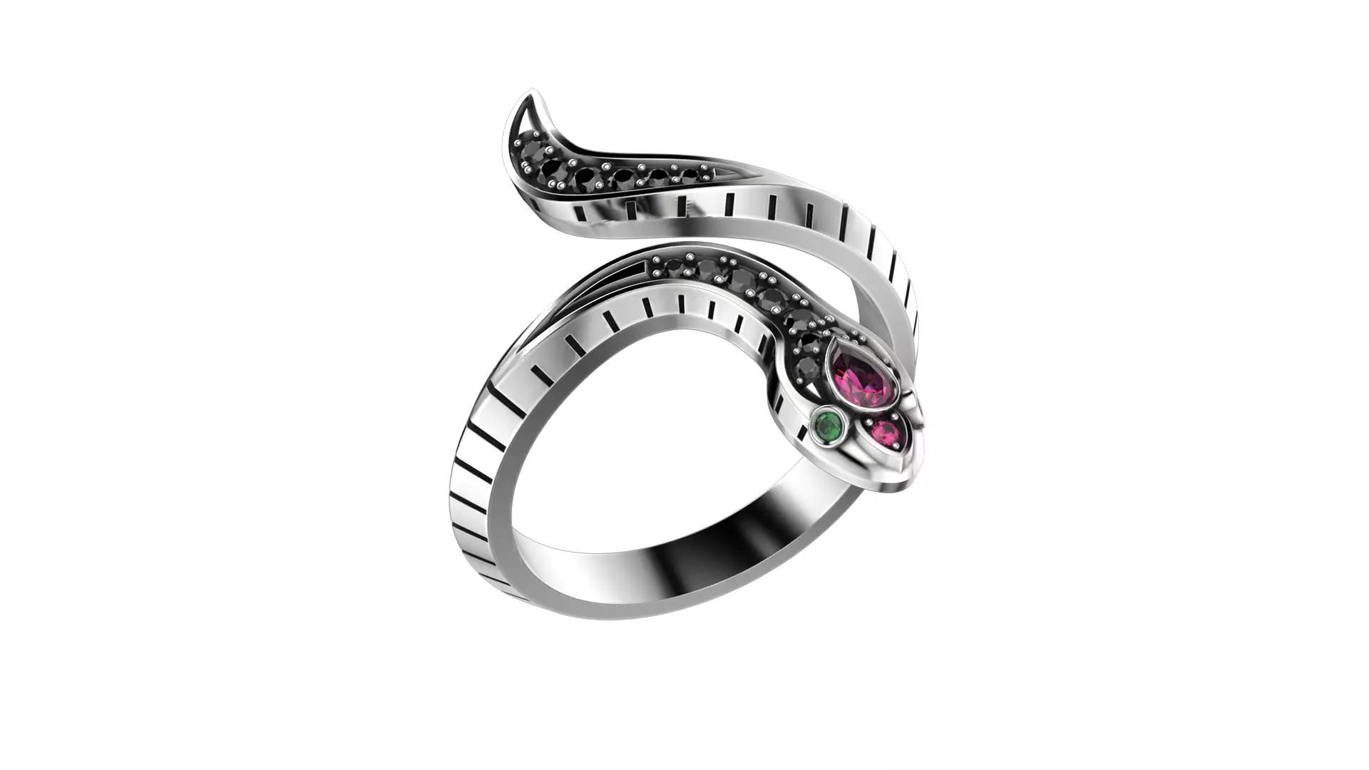 Serpenti Snake ring 2025 all sizes R46 3D print model