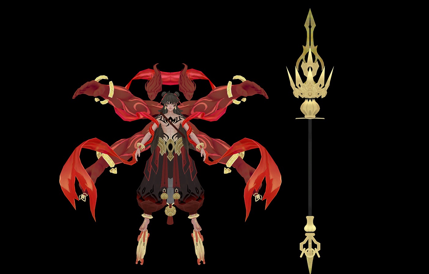God Nezha 3D model_11