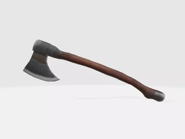 Viking axe 3D model_0