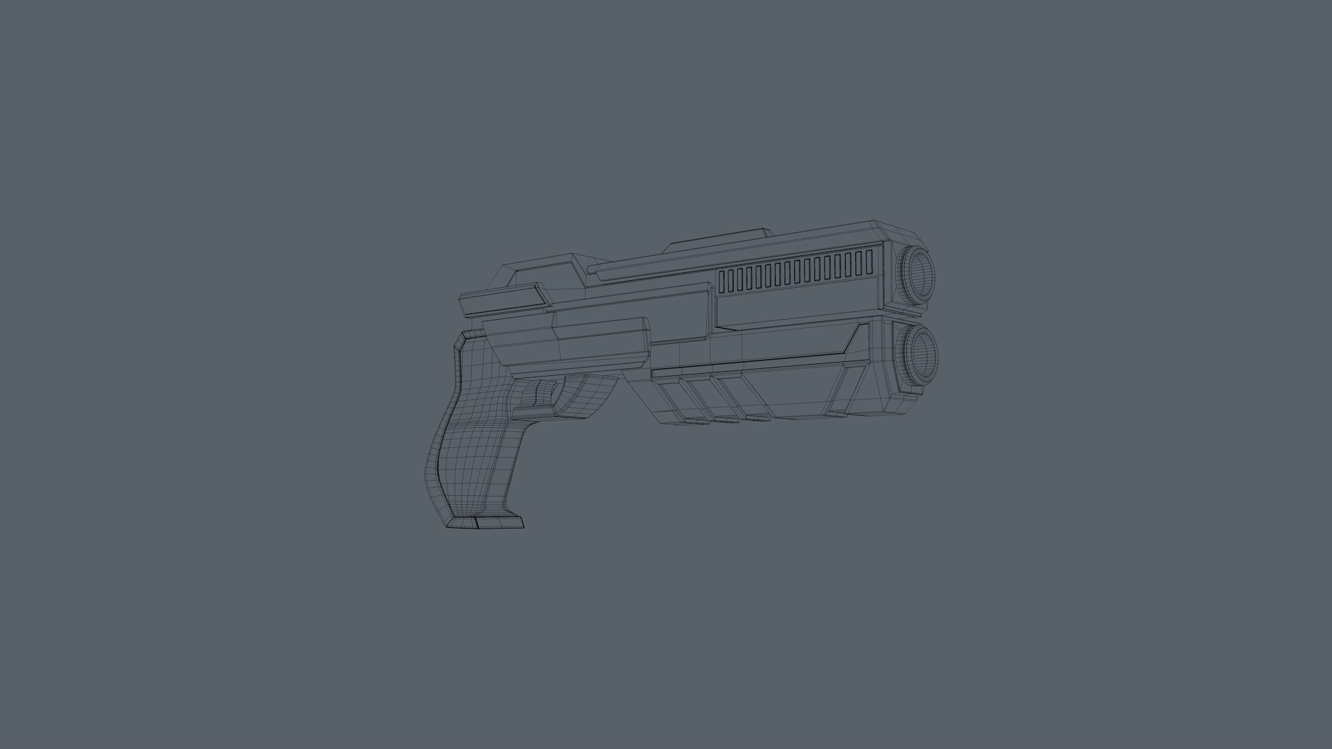 Sci Fi Gun 3D model_19