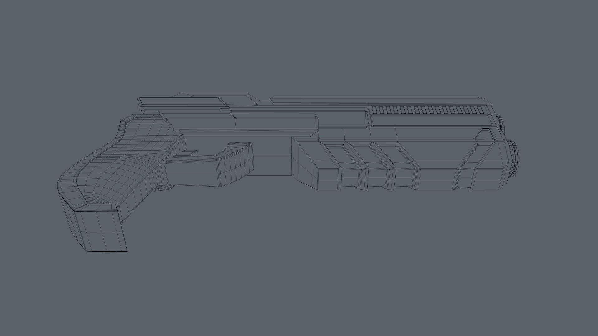Sci Fi Gun 3D model_20