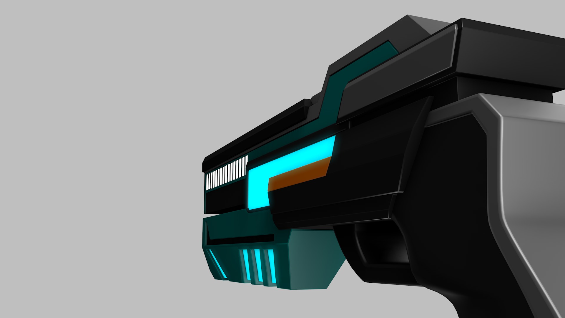 Sci Fi Gun 3D model_7