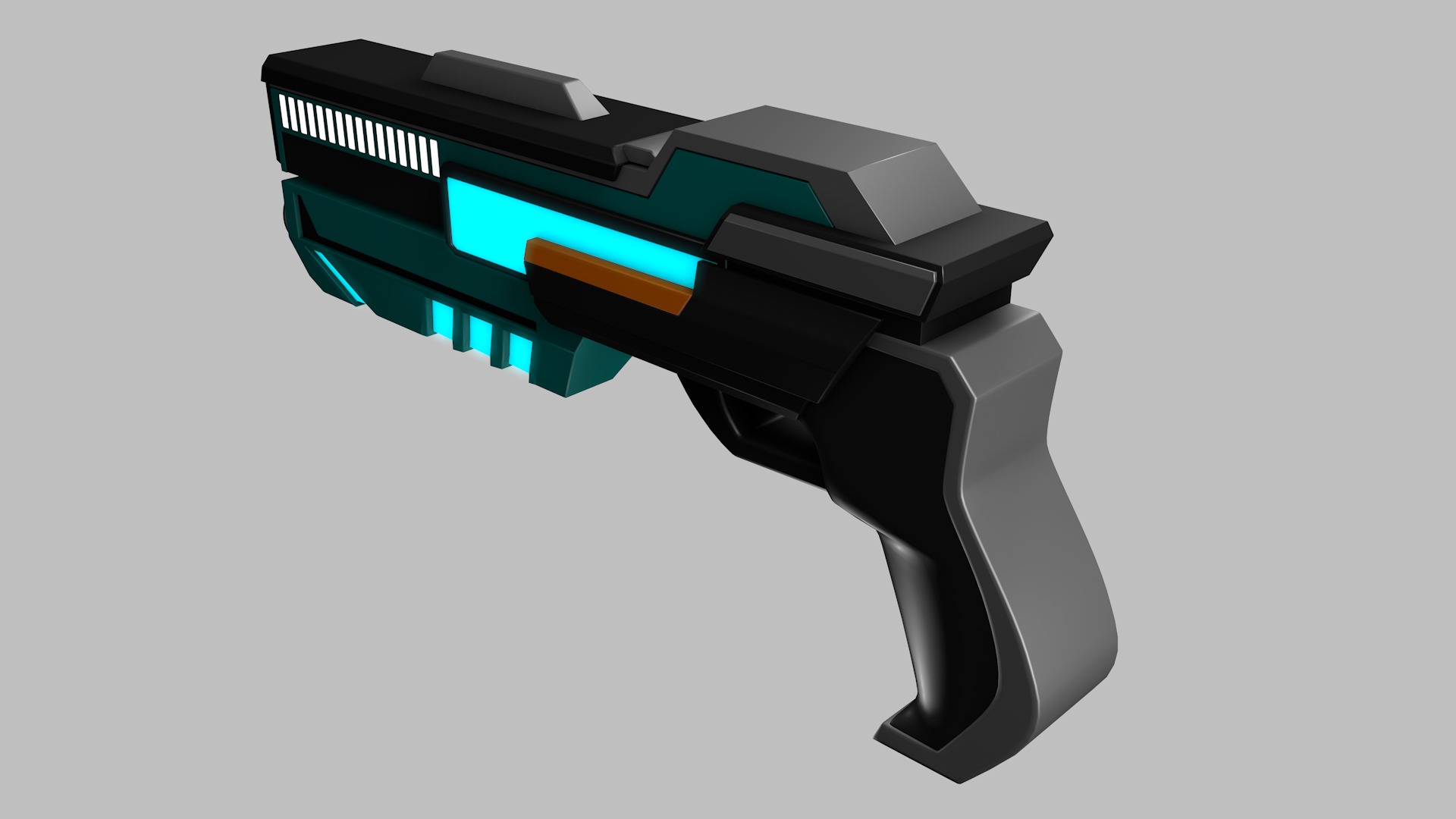 Sci Fi Gun 3D model_3