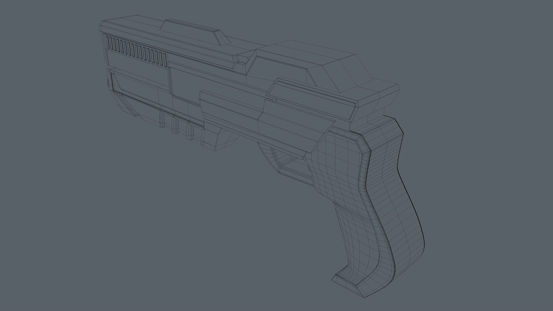 Sci Fi Gun 3D model_14
