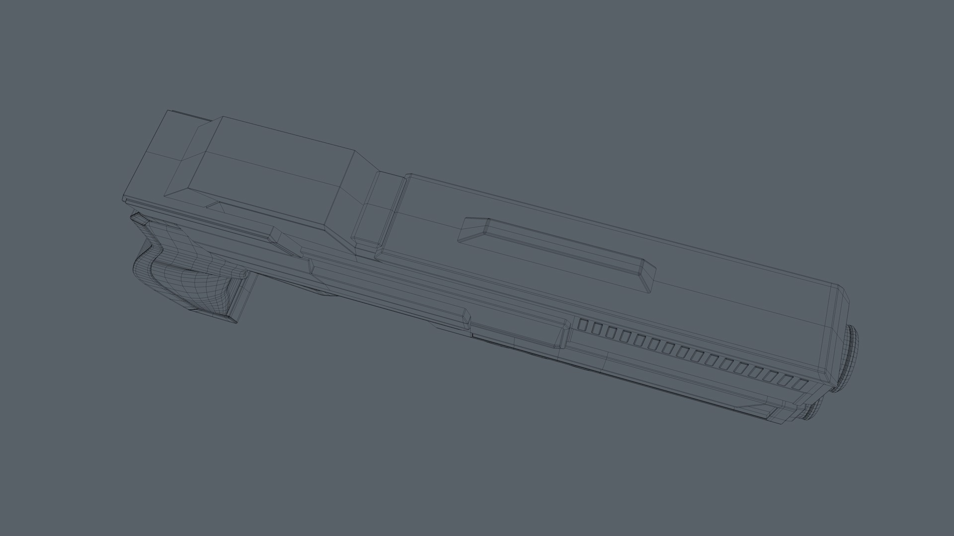Sci Fi Gun 3D model_17