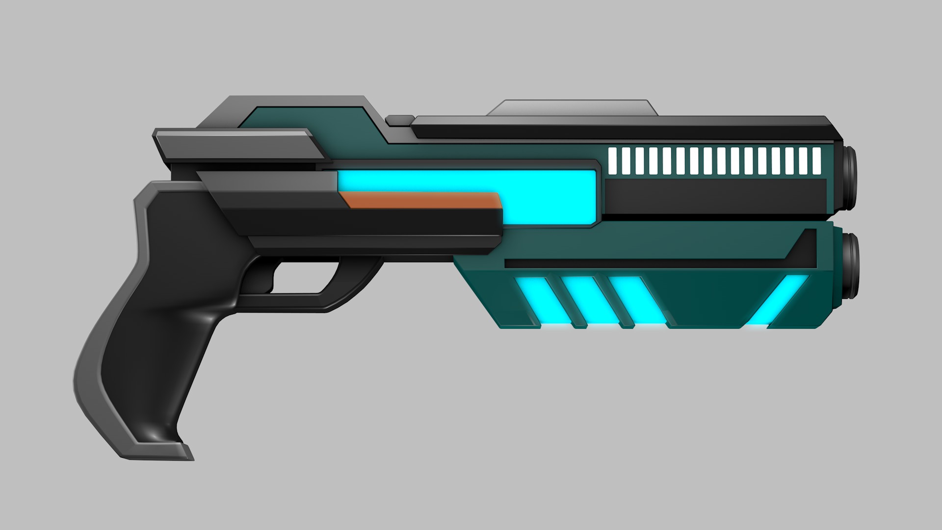 Sci Fi Gun 3D model_1