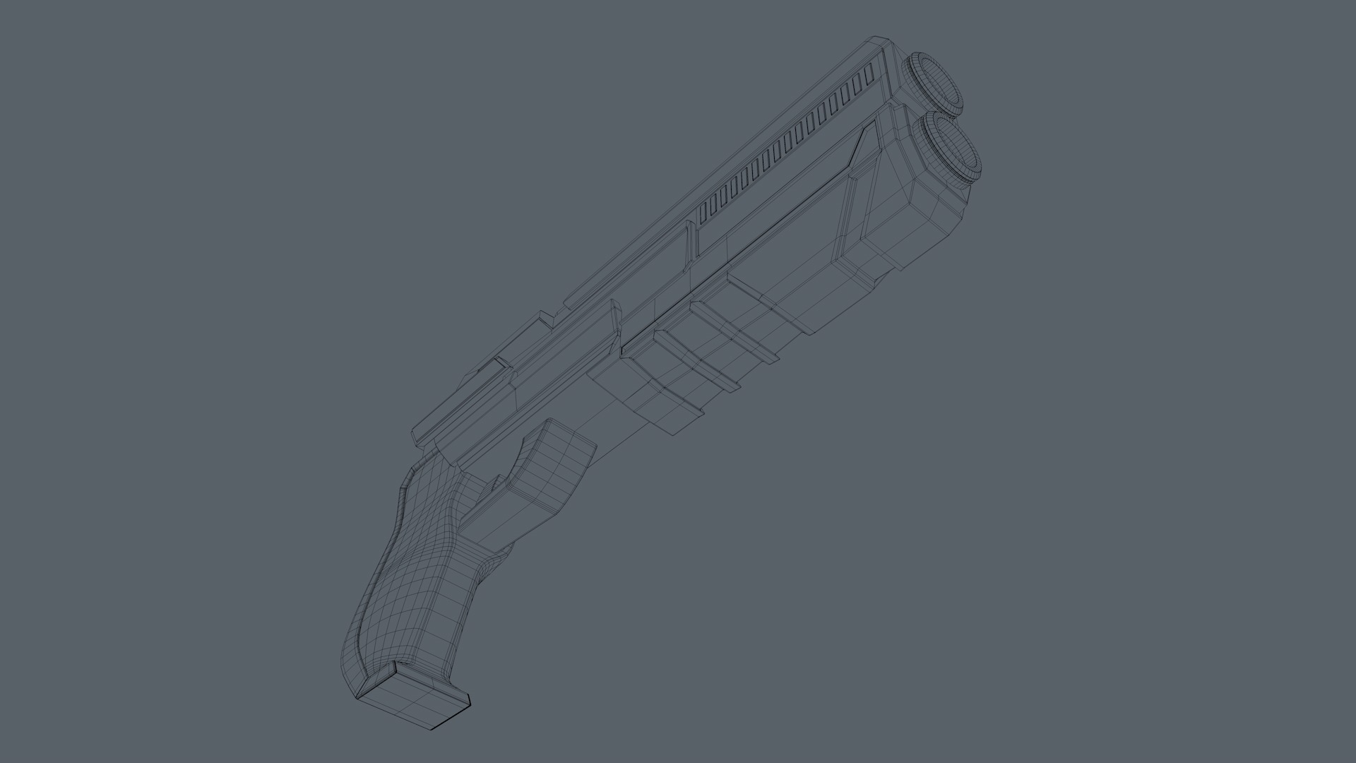 Sci Fi Gun 3D model_16