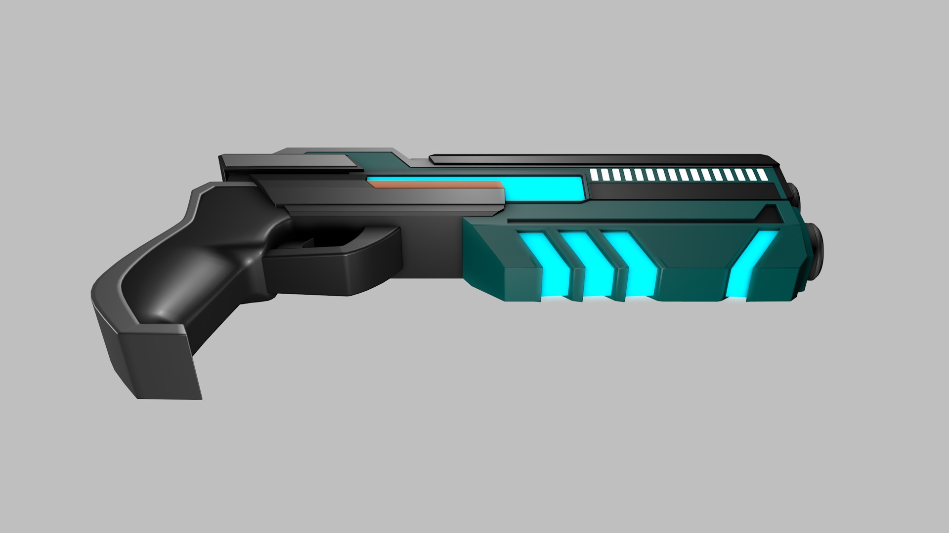 Sci Fi Gun 3D model_9