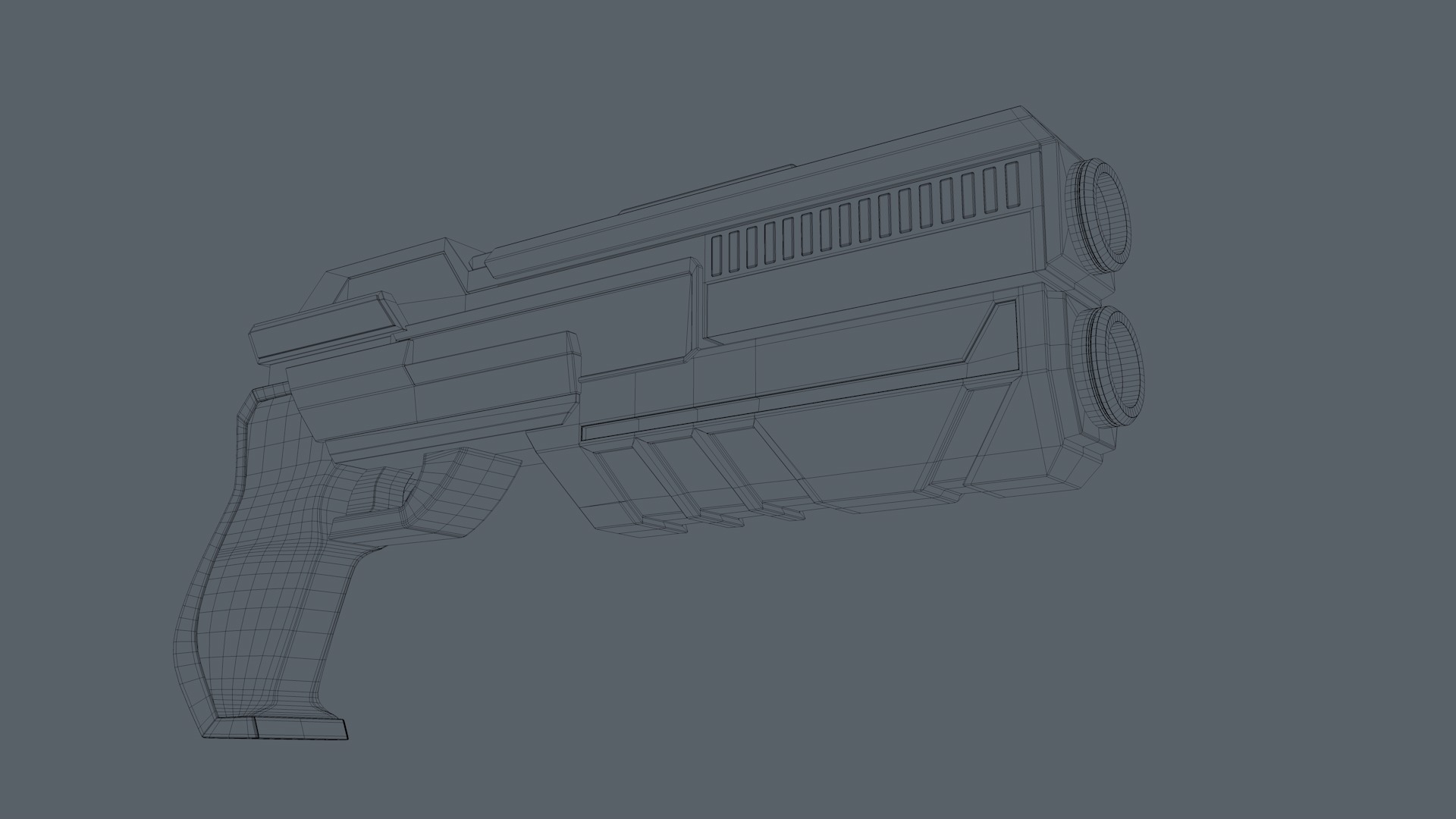 Sci Fi Gun 3D model_11