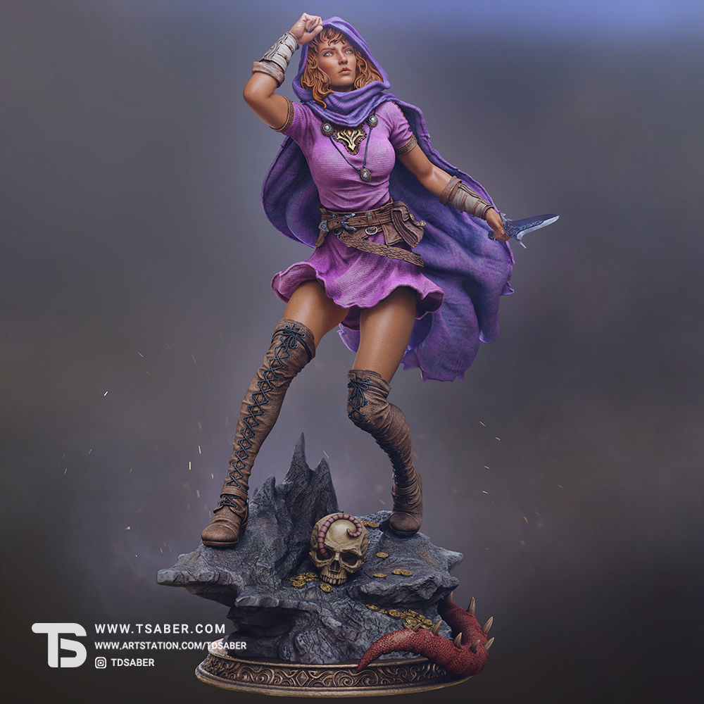 Rogue Statue 3D print model_9
