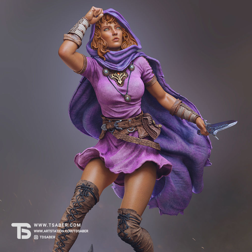 Rogue Statue 3D print model_8