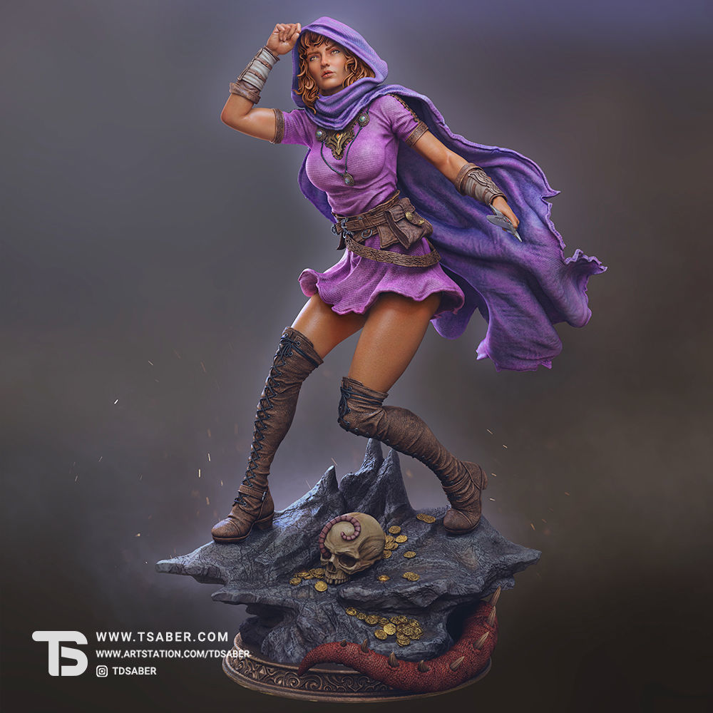 Rogue Statue 3D print model_3