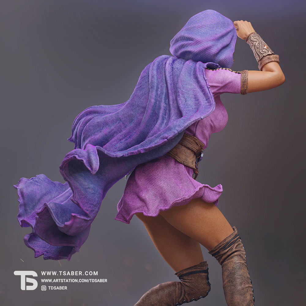 Rogue Statue 3D print model_7
