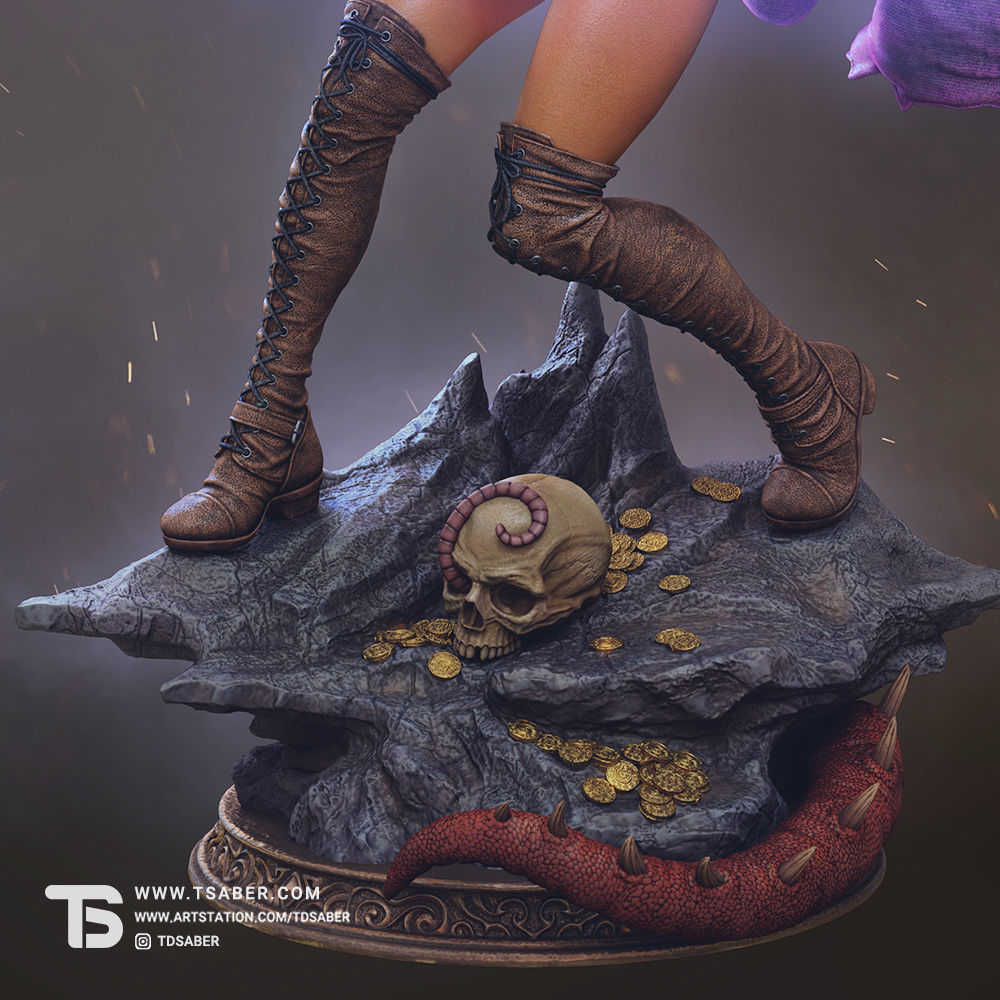 Rogue Statue 3D print model_5