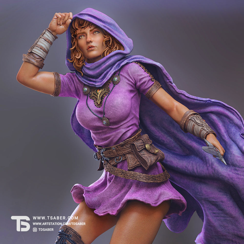 Rogue Statue 3D print model_2
