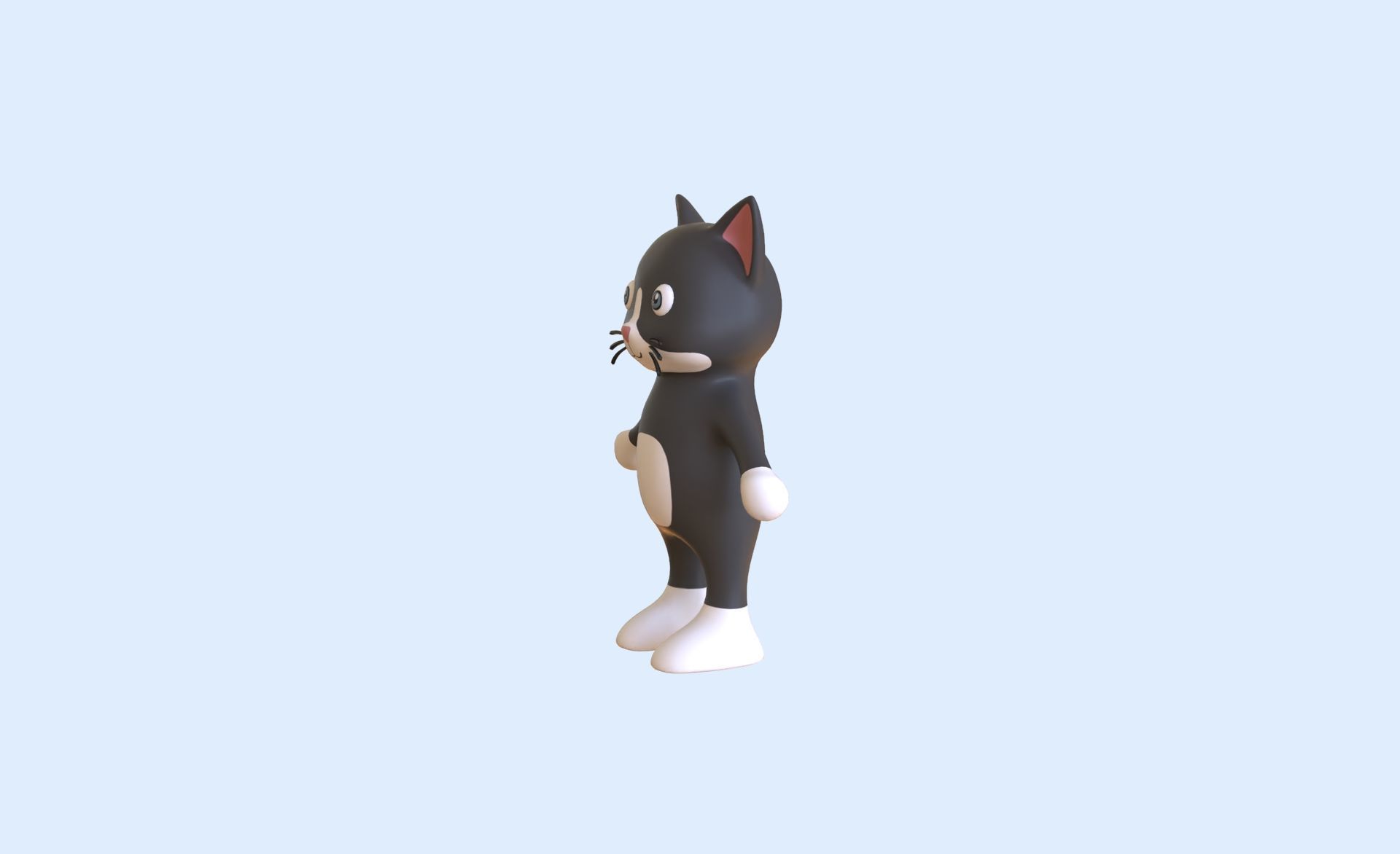High-Quality 3D Cute Cat - Animated for Games Low-poly 3D model_6